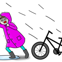 自転車の雨対策の顔用アイテム！通勤のメイク崩れを防ぐならこれ