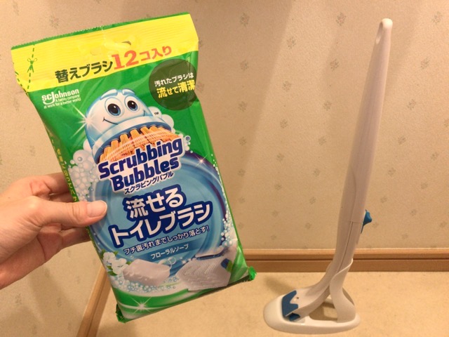 日本正規代理店品 まとめ買い スクラビングバブル トイレ洗剤 流せるトイレブラシ 付替用48個セット 24個×2セット
